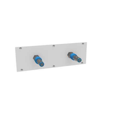 Вставка с 2 пневматическими БРС и цанговыми фитингами (шланг 10)